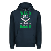 Navy weed dad le.ga.li.ze ma.riju.a.na pot weed gift   t shirt Premium Hoodie - artisFamous
