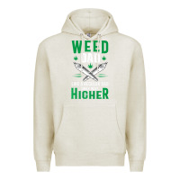 Oatmeal Heather weed dad le.ga.li.ze ma.riju.a.na pot weed gift   t shirt Premium Hoodie - artisFamous