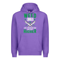 Purple weed dad le.ga.li.ze ma.riju.a.na pot weed gift   t shirt Premium Hoodie - artisFamous