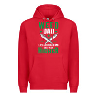 Red weed dad le.ga.li.ze ma.riju.a.na pot weed gift   t shirt Premium Hoodie - artisFamous
