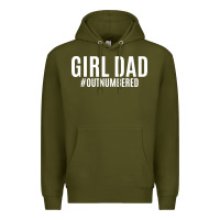 Army Green Girl Dad Premium Hoodie - artisFamous