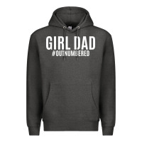 Charcoal Heather Girl Dad Premium Hoodie - artisFamous