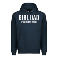 Navy Girl Dad Premium Hoodie - artisFamous