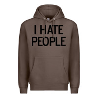 Coffee i hate people Premium Hoodie - artisFamous