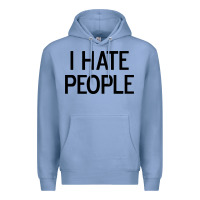 Colony Blue i hate people Premium Hoodie - artisFamous