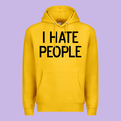 I Hate People Premium Hoodie Designed By Artisfamous