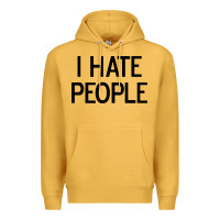Mustard i hate people Premium Hoodie - artisFamous