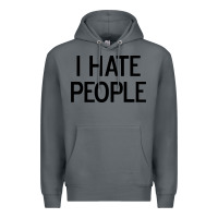 Rock i hate people Premium Hoodie - artisFamous