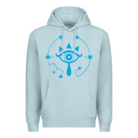 Blue Mist zel.da br.ea.th of the w.i.l.d she.i.k.ah eye lo. t shirt Premium Hoodie - artisFamous