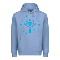 Colony Blue zel.da br.ea.th of the w.i.l.d she.i.k.ah eye lo. t shirt Premium Hoodie - artisFamous