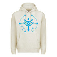 Oatmeal Heather zel.da br.ea.th of the w.i.l.d she.i.k.ah eye lo. t shirt Premium Hoodie - artisFamous