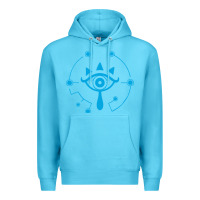 Ocean Blue zel.da br.ea.th of the w.i.l.d she.i.k.ah eye lo. t shirt Premium Hoodie - artisFamous