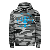 Slate Camo zel.da br.ea.th of the w.i.l.d she.i.k.ah eye lo. t shirt Premium Hoodie - artisFamous