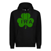 Black ira irish lucky shamrock st patrick's day Premium Hoodie - artisFamous
