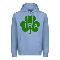 Colony Blue ira irish lucky shamrock st patrick's day Premium Hoodie - artisFamous
