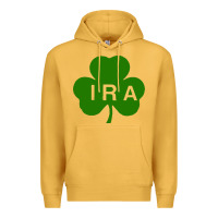 Mustard ira irish lucky shamrock st patrick's day Premium Hoodie - artisFamous