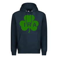 Navy ira irish lucky shamrock st patrick's day Premium Hoodie - artisFamous