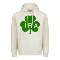 Oatmeal Heather ira irish lucky shamrock st patrick's day Premium Hoodie - artisFamous