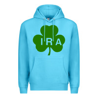 Ocean Blue ira irish lucky shamrock st patrick's day Premium Hoodie - artisFamous