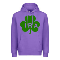 Purple ira irish lucky shamrock st patrick's day Premium Hoodie - artisFamous