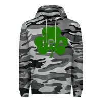 Slate Camo ira irish lucky shamrock st patrick's day Premium Hoodie - artisFamous