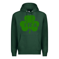 Sports Green ira irish lucky shamrock st patrick's day Premium Hoodie - artisFamous
