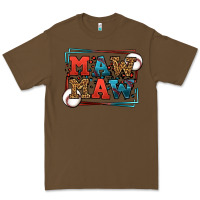 Cacao Baseball mawmaw leopard frame Premium Tee - LillyAllenDesigns