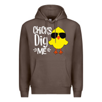 Coffee kids chick dig me Premium Hoodie - artisFamous
