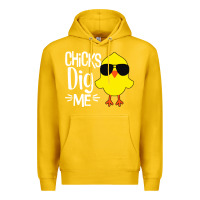 Lemon kids chick dig me Premium Hoodie - artisFamous