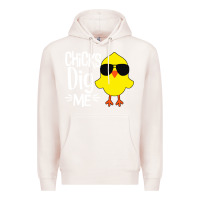 Pale Pink kids chick dig me Premium Hoodie - artisFamous