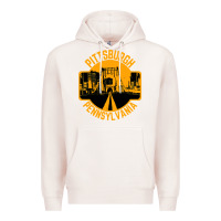 Pale Pink pittsburgh pennsylvania Premium Hoodie - artisFamous
