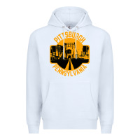 White pittsburgh pennsylvania Premium Hoodie - artisFamous