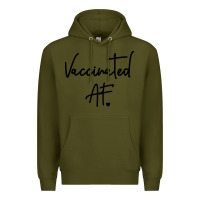 Army Green pro vaccination Premium Hoodie - artisFamous