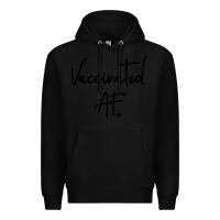 Black pro vaccination Premium Hoodie - artisFamous