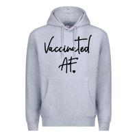 Heather Grey pro vaccination Premium Hoodie - artisFamous
