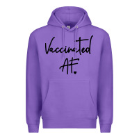 Purple pro vaccination Premium Hoodie - artisFamous