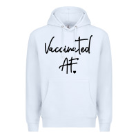 White pro vaccination Premium Hoodie - artisFamous