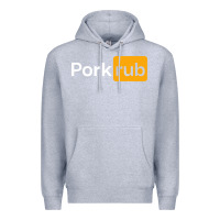 Heather Grey pork rub Premium Hoodie - artisFamous