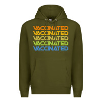 Army Green vaccinated retro Premium Hoodie - artisFamous