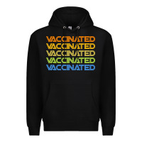 Black vaccinated retro Premium Hoodie - artisFamous