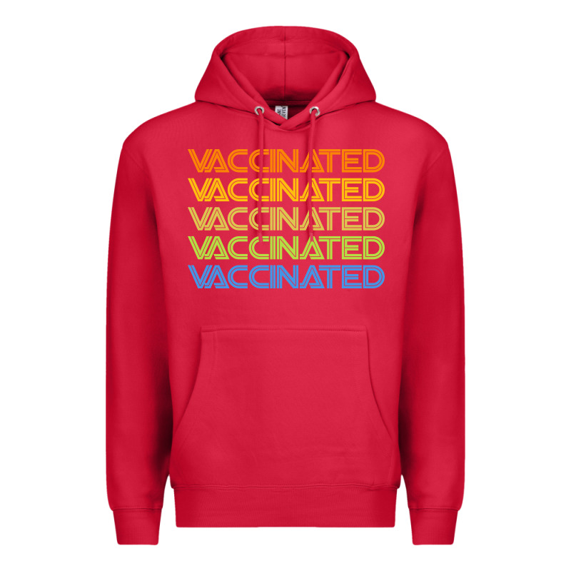 Vaccinated Retro Premium Hoodie by artisFamous | Teevron