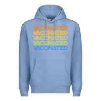 Colony Blue vaccinated retro Premium Hoodie - artisFamous