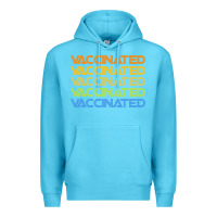 Ocean Blue vaccinated retro Premium Hoodie - artisFamous