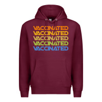 Burgundy vaccinated retro Premium Hoodie - artisFamous