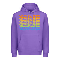 Purple vaccinated retro Premium Hoodie - artisFamous