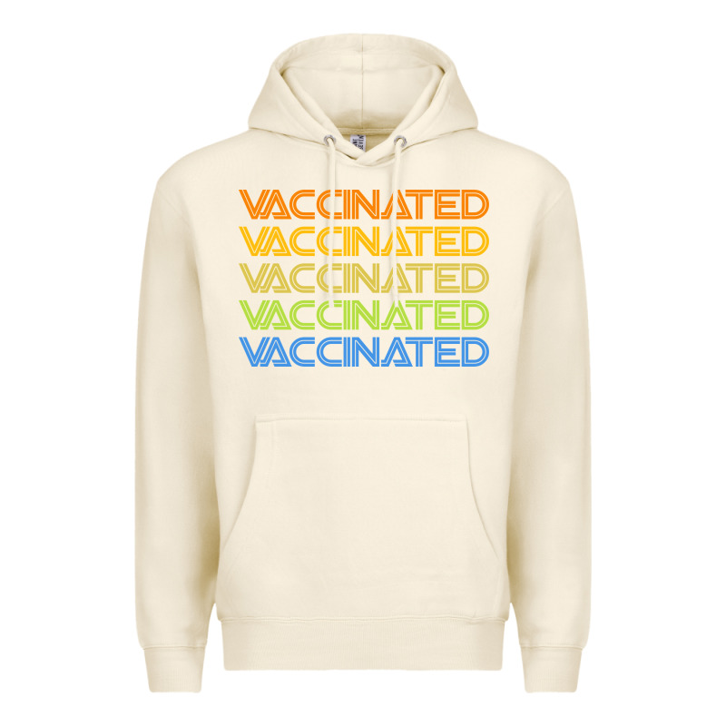 Vaccinated Retro Premium Hoodie by artisFamous | Teevron