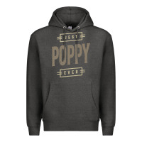 Charcoal Heather Mens Best Poppy Ever | Poppy Gift Premium Hoodie - artisFamous