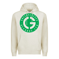 Oatmeal Heather Greensleeves Records Premium Hoodie - artisFamous
