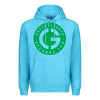 Ocean Blue Greensleeves Records Premium Hoodie - artisFamous
