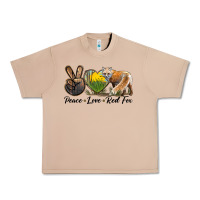 Burro Peace Love Red Fox Urban Heavy Tee - LillyAllenDesigns